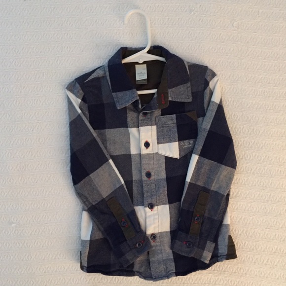 Hallmark Other - Blue plaid shirt